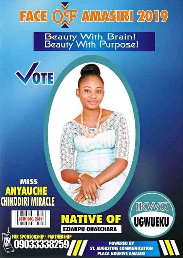 Credivote -face of amasiri 2019 - Array