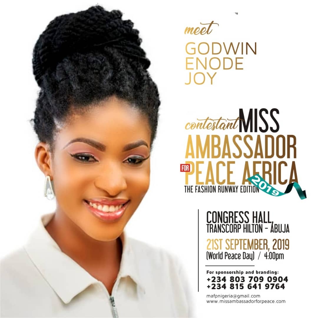 Credivote -miss ambassador for peace africa - Array